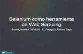 Selenium como herramienta de Web Scraping