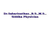 Dr.Sabarinathan Presentation