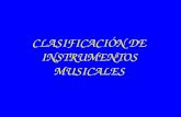 Clasificacion de Instrumentos Musicales