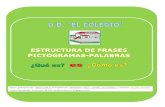 Cuadernillo Fichas Estructura Frases UD EL COLEGIO