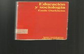 Educación y sociologia Emíle Durkheim
