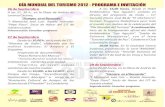 Programa - Invitación.Día Mundial del Turismo 2012