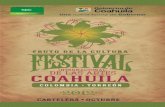 Cartelera Festival Internacional de las Artes Coahuila 2012