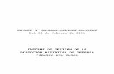 Informe de Gestión de la Dirección Distrital de Defensa Pública del Cusco