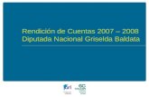 Rendición de Cuentas 2008 - Diputada Griselda Baldata