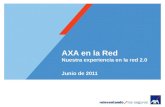 AXA EN LA RED - Nuestra experiencia en la red 2.0