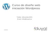 Curso iniciacion al diseño web con WordPress