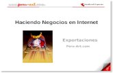 Negocios en internet exportacion artesanias  2011