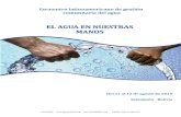 El agua en nuestras manos. Memoria del encuentro latinoamericano de gestión comunitaria del agua. Samaipata - Bolivia