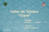 Presentación Idea - Taller de Tejidos Clara