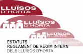 Estatuts i Reglament de Règim Intern - Lluïsos d`'Horta