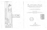Samuel Adler - El Estudio de la Orquestación