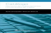 Publicaciones Uca Catalogo 2013