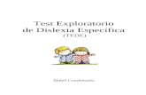 Test Exploratorio de Dislexia Específica (TEDE)