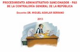 Curso Procedimiento Administrativo Sancionador ENE.2014 - Dr. Miguel Aguilar Serrano
