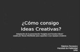 ¿Cómo conseguir ideas creativas?