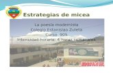 Estrategias MICEA, aplicada a estudiantes de grado noveno en una clase de Español y Literatura
