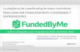 Presentación de Miguel Ángel López Trujillo de FundedByMe en Iniciador Madrid