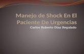 Manejo de shock en el paciente de urgencias