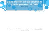 Colaboración en las Empresas y su impacto en el CRM