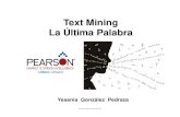 5 Text Mining La Ultima Palabra Yesenia Glez Pearson
