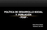 Política de Desarrollo Social y Población / Regina Rivera Zaldaña – Ministerio de Desarrollo Social (Guatemala)