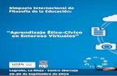 Programa Simposio Internacional de la Filosofía Educativa: 'Aprendizaje Ético-Cívico en Entornos Virtuales'