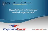 Exporta Fácil, experiencias en artesanias Peruanas