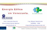 3. Ponencia La energìa eolica en Venezuela. Miguel Sepulveda