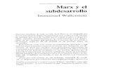 WALLERSTEIN Marx y El Subdesarrollo