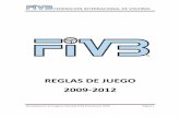 REGLAMENTO FIVB VOLEIBOL 2009 - 2012