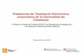 Presentació Plataforma tramitació electrònica