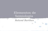 Barthes: Elementos de semiolog­a