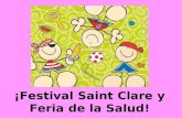 Festival saint clare y feria de la salud