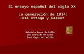 La generación de 1914: José Ortega y Gasset