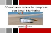 Como hacer crecer tu empresa con Email Marketing