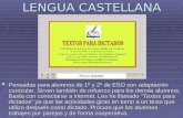 Actividades Clic en Lengua Castellana
