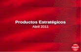 Productos Estratégicos Abril 2011