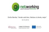 NetworkingPAE - Vender está bien, fidelizar al cliente, mejor. Emilio Benítez