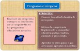 Summary of European programmes
