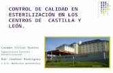 Control de Calidad en Esterilizaci³n en  los centros de Castilla y Le³n