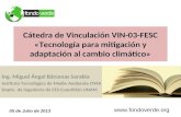 Tecnología para mitigación y adaptación al cambio climático