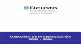 Memoria de Investigación 2005 - 2006