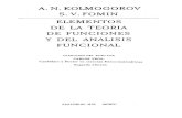 Kolmogorov -  Elementos de la teoría de funciones y del analisis funcional