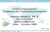 Rodrigo Varela - Cultura Empresarial Forjadora del Crecimiento economico