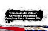 Caso Promoción Electoral Costa Rica - Nicaragua (2006)