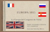 Mapa Europa 1815 Congreso de Viena