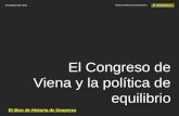 El Congreso de Viena y las políticas de equilibrio