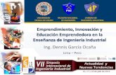 Innovación, Emprendimiento y Educación Emprendedora en la Enseñanza de la Ingeniería Industrial