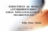 Directorio de Blogs Latinoamericanos en Bibliotecología y Documentación